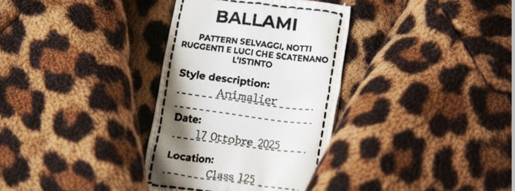 BALLAMI - Animalier | + VOGUE party | Ven 17 ottobre