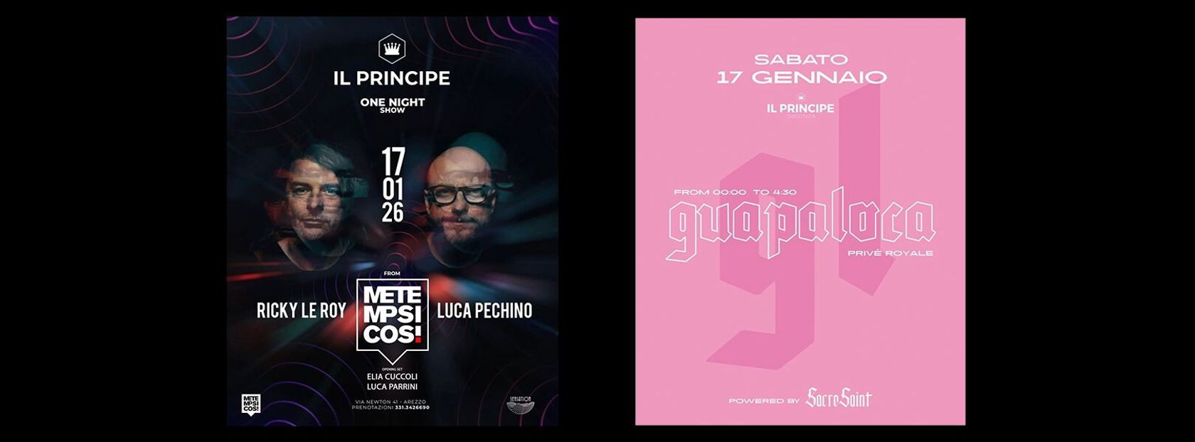 Il Principe - ONE NIGHT SHOW: Ricky Le Roy & Luca Pechino / Guapaloca